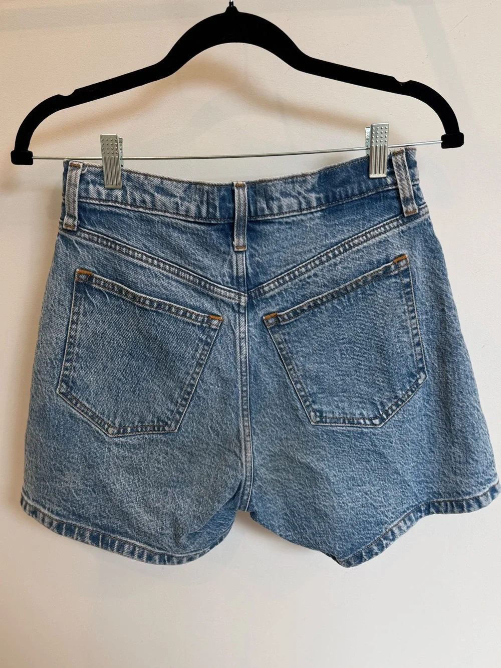 Abercrombie & Fitch Light Blue Denim High-Rise Shorts